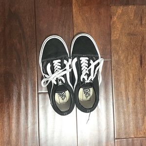 Classic black and white low top vans